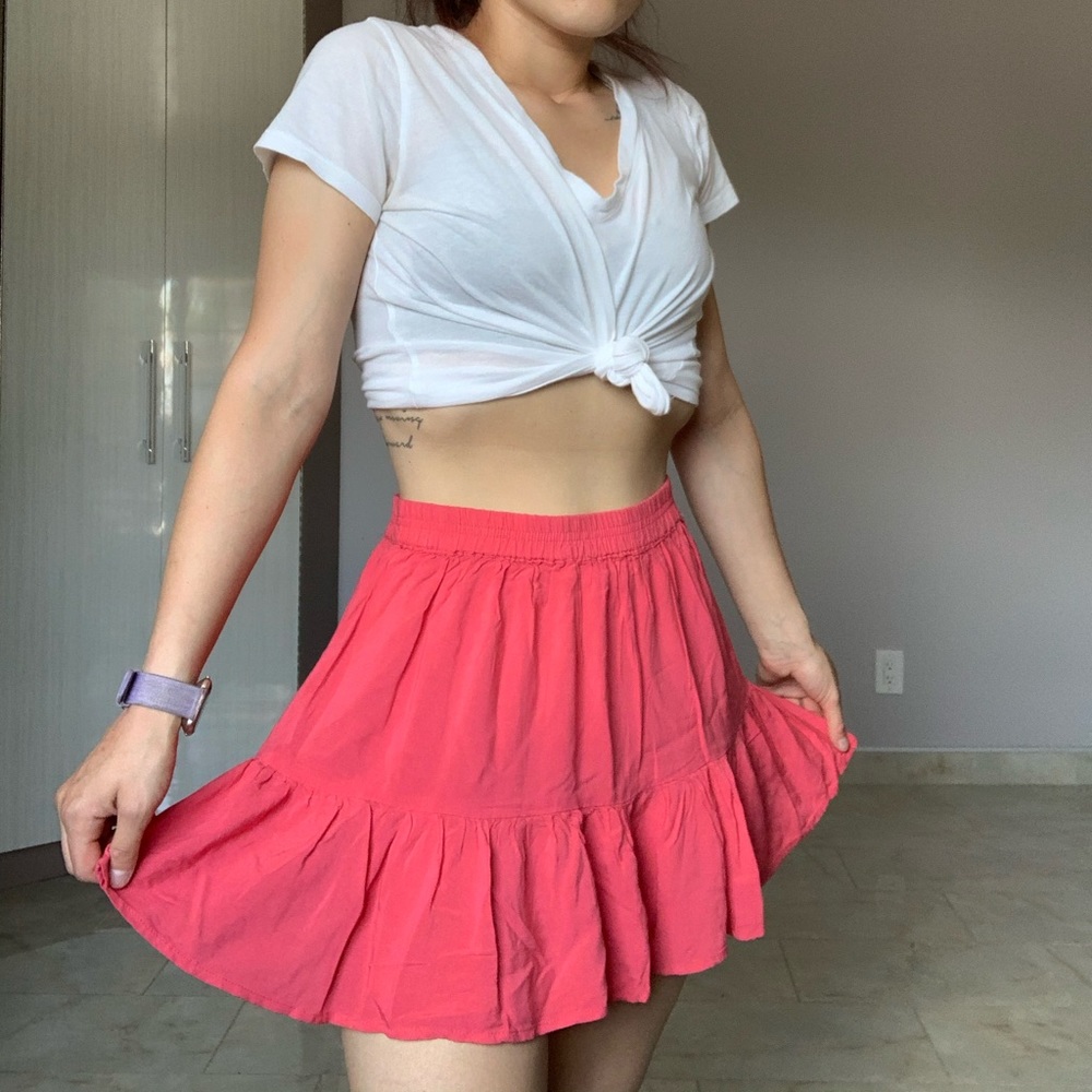 Pink skirt